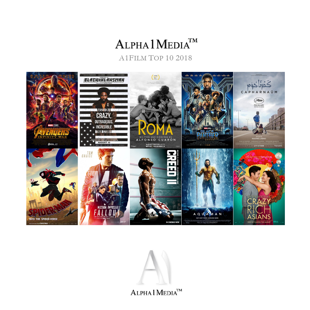 Du bliver bedre Høj eksponering ankomst Alpha1Media launches A1Film Top 10 List 2018 of year's best movies - News  Anyway