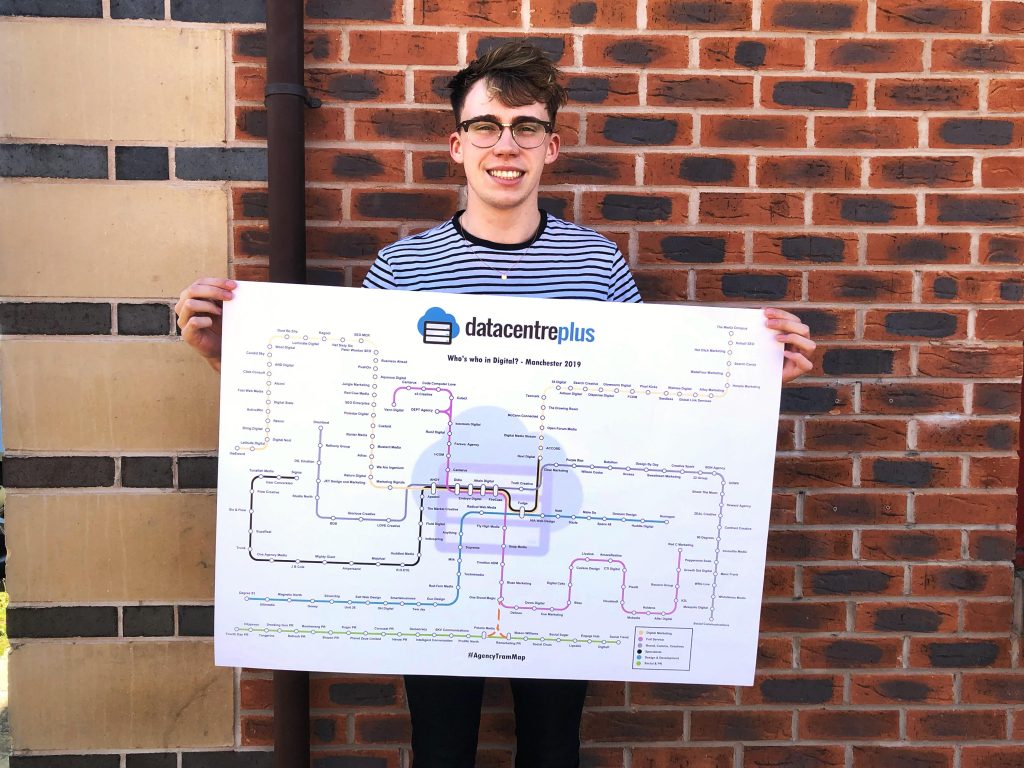 Manchester digital agency hosting specialists Datacentreplus release ‘Agency Tram Map’