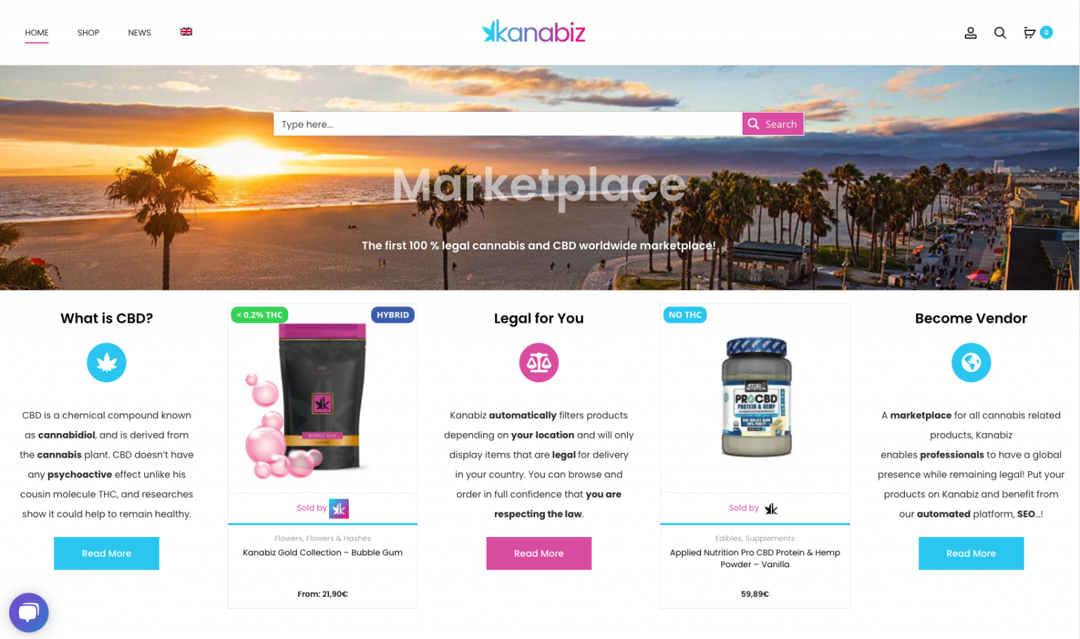 Kanabiz launches a marketplace addressing the legal problems of cannabis and CBD