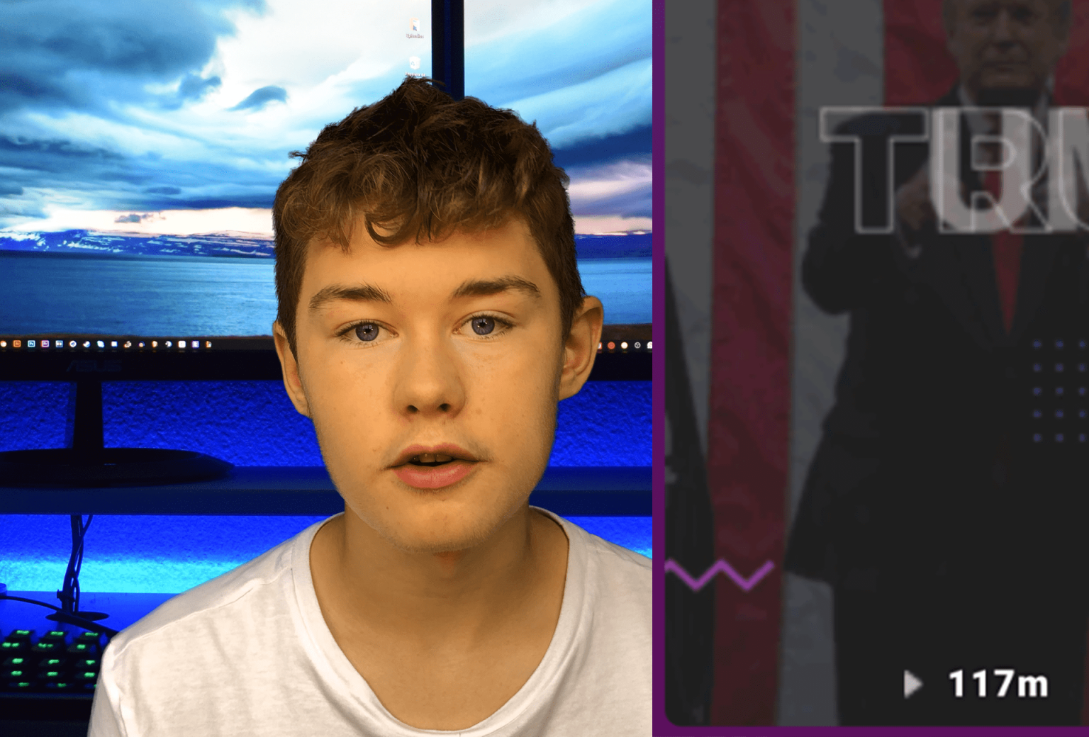 YouTuber realjamesh view bots Donald Trump 100 million views on Triller