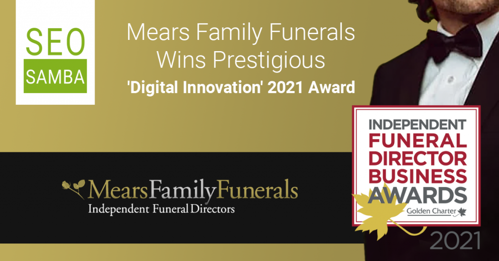 Mears Family Funerals Wins Prestigious ‘Digital Innovation’ 2021 Award