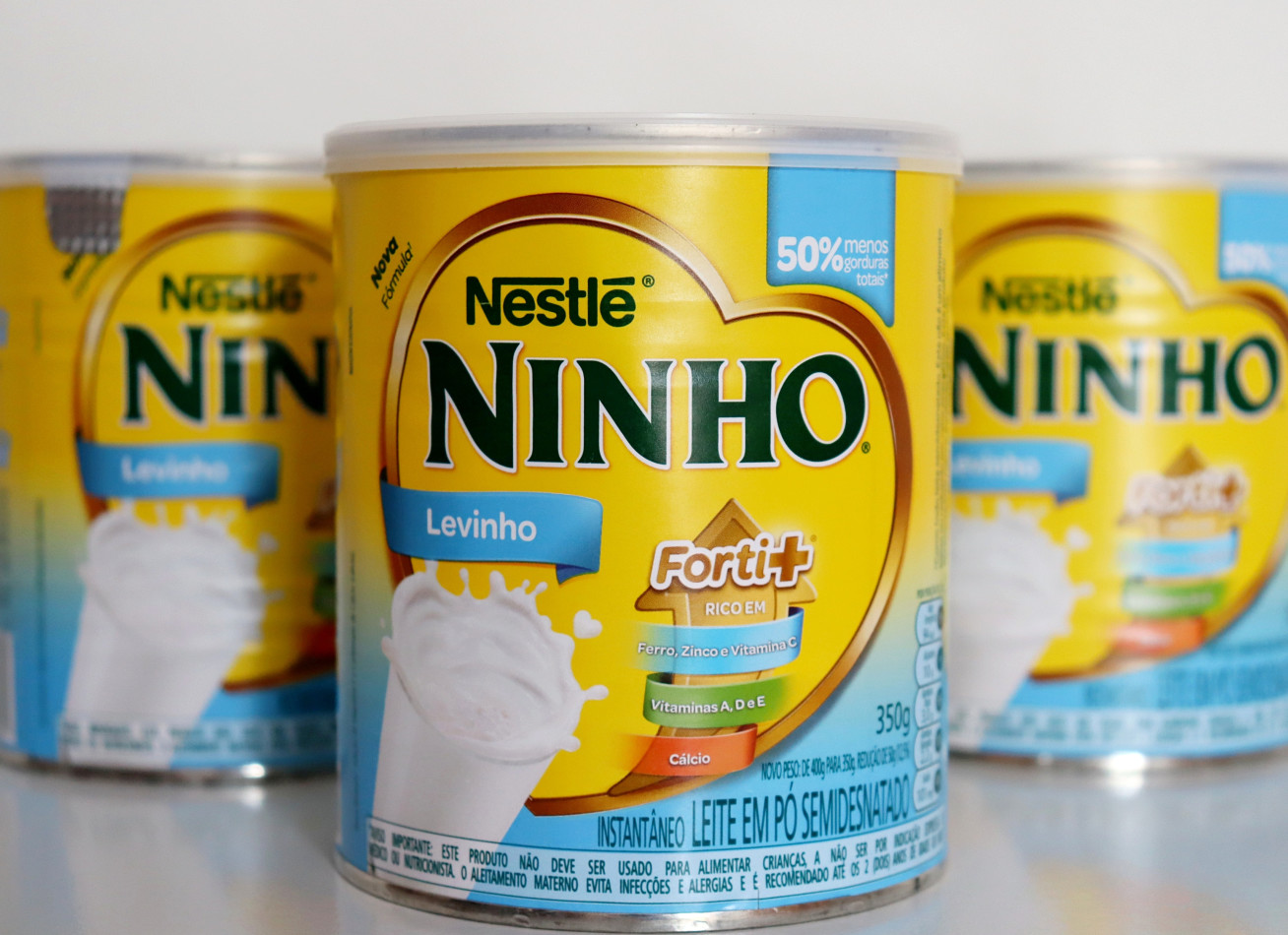 A Brazilian tin of Leite Ninho by Nestle