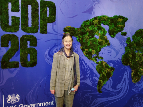  Councillor Virginia Taylor at COP26