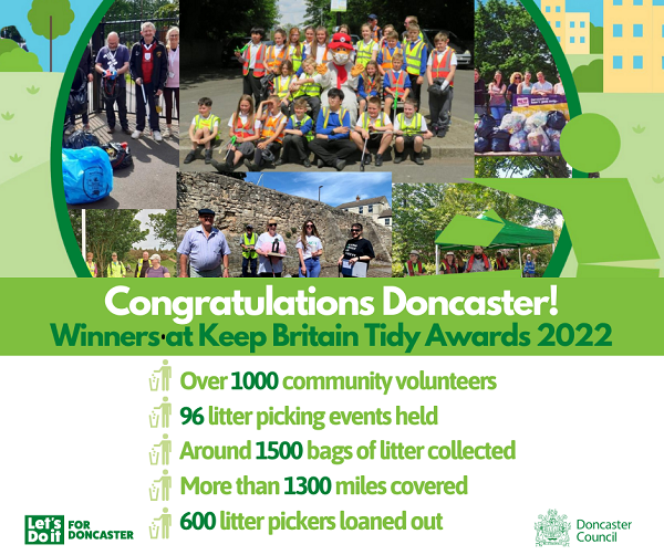 Doncaster Keep Britain Tidy Award Winner 2022