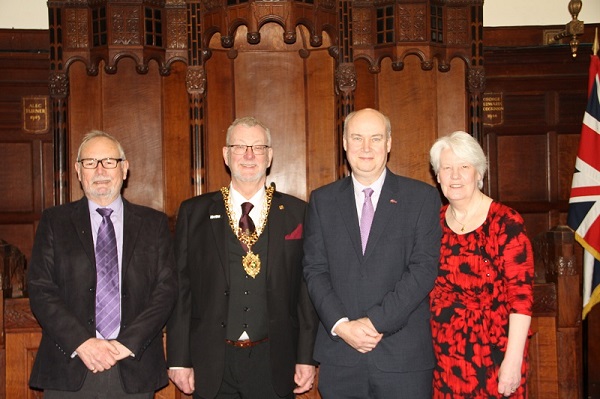 John White with the Lord Mayor