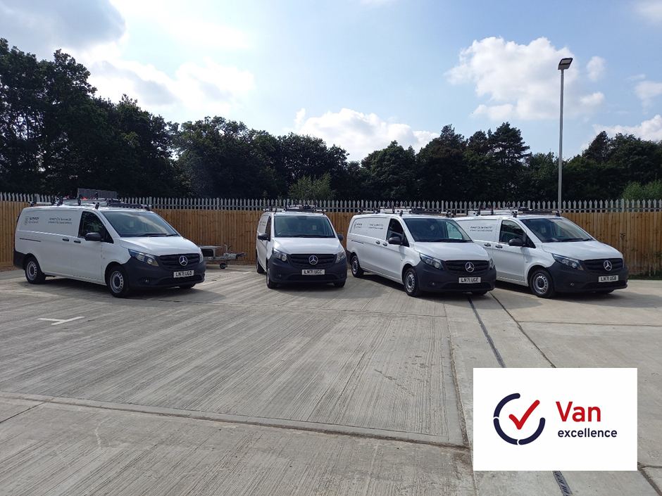 Fleet with van excellence logo