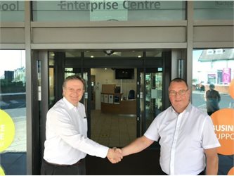 David Slater Centre Business Growth Manager with Mark Crampton
