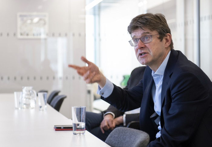 Greg Clark MP visiting White City Campus in March 2022