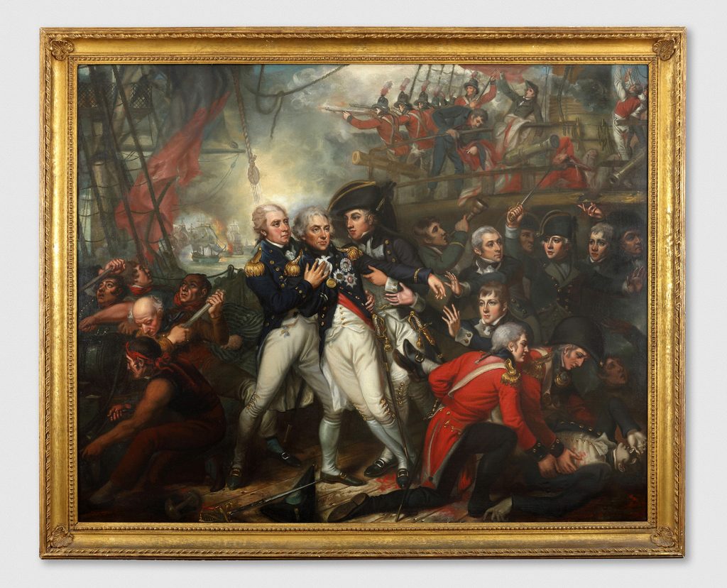 Historic Trafalgar Nelson Painting Rediscovered News Anyway