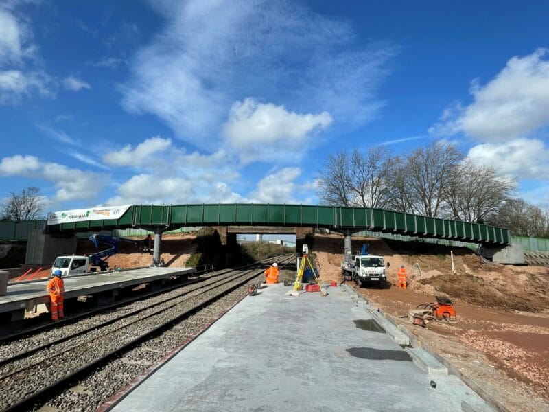 Photo of the new bridge at Marsh Barton