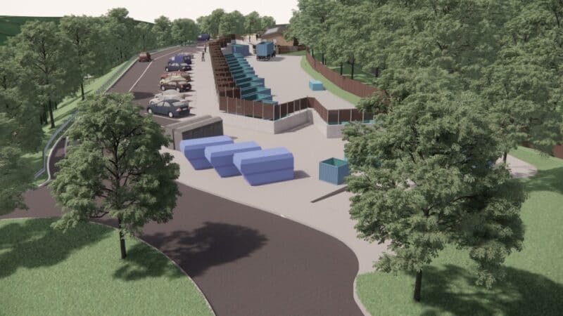 Artists impression of new recycling centre