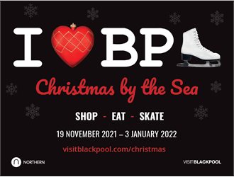I love Blackpool Christmas By The Sea, shop eat skate 15 November to 3 January.