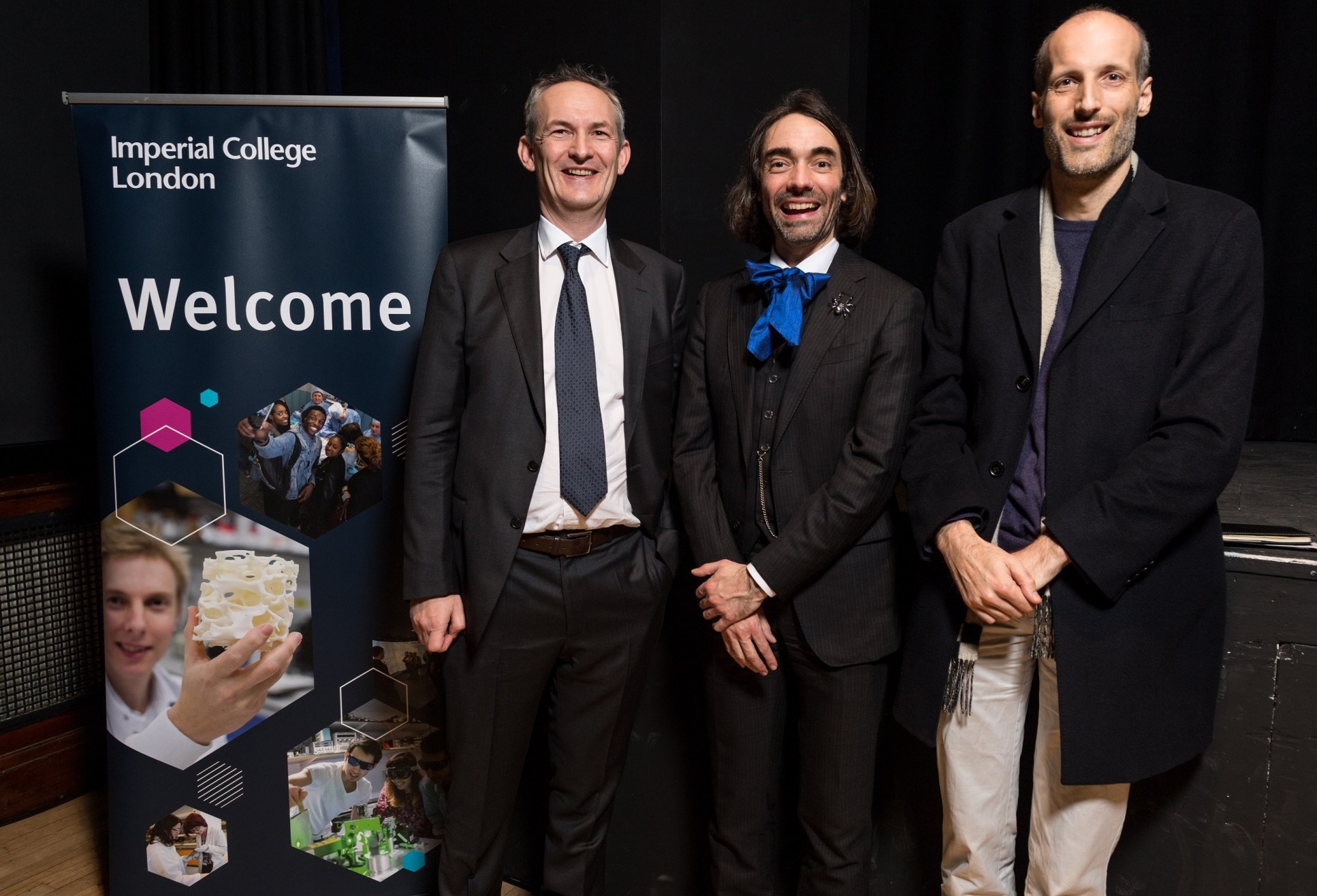 Cedric Villani with Richard Craster and Martin Hairer