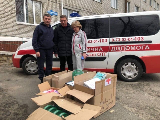 Supplies delivered to Ukraine hospitals