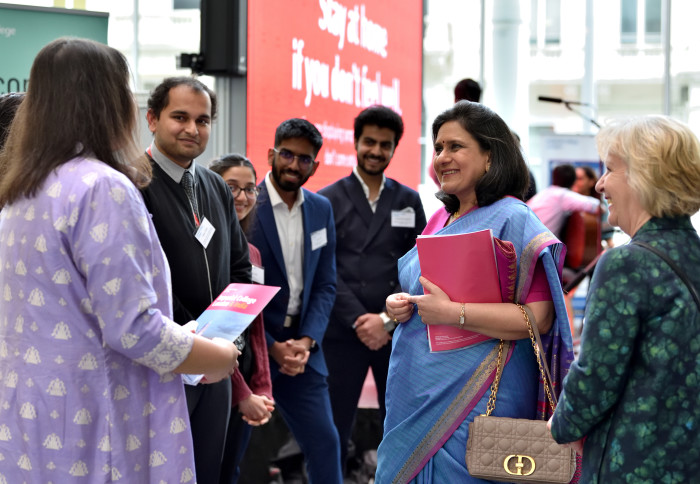 Indian High Commissioner with students