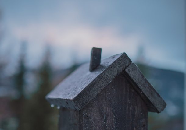 gray house miniature