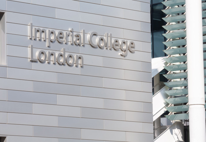Main entrance sign of Imperial College London