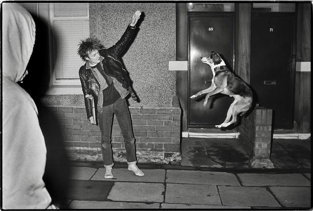 Young Punk and his Dog, Fenham, Newcastle 1988