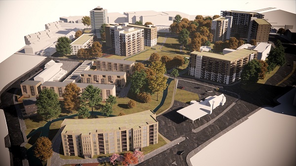 A CGI of the proposed work