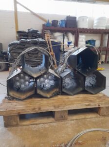 Sea Hives before being installed