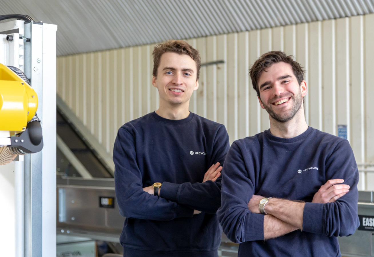 Victor Dewulf and Peter Hedley, the founders of Recycleye.