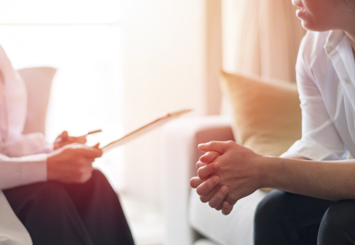 Woman in health consultation