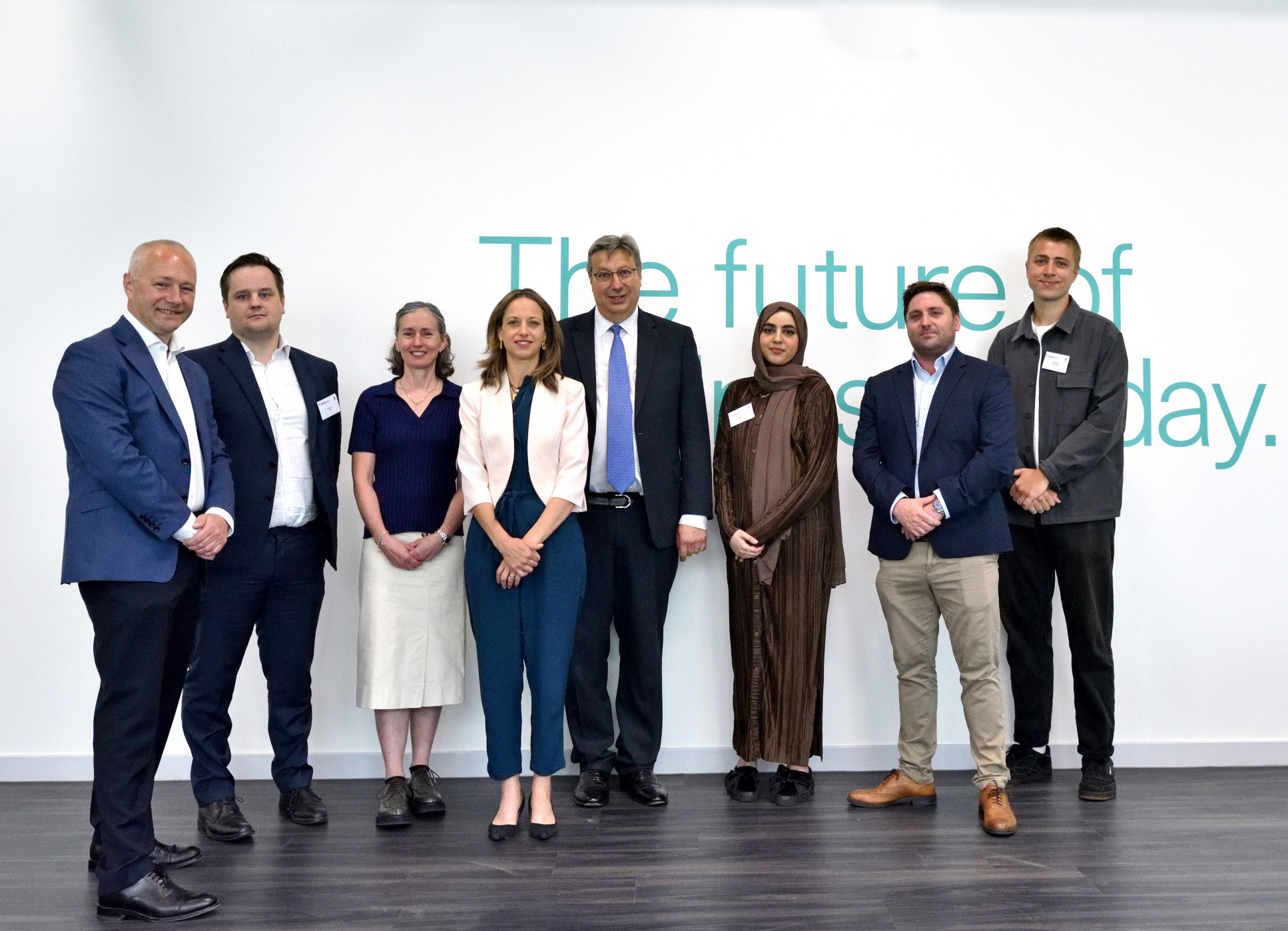Minister Whately with Imperial and Corndel team and apprentices