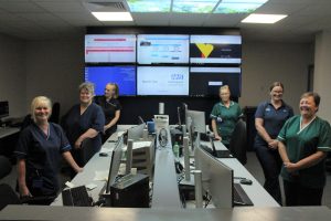 Staff stood in the integrated co-ordination centre
