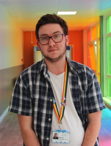 Clinical coder and LGBTQ+ network chair Matthew Andersen.