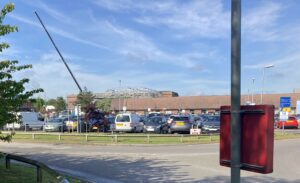 car park F at Ipswich Hospital