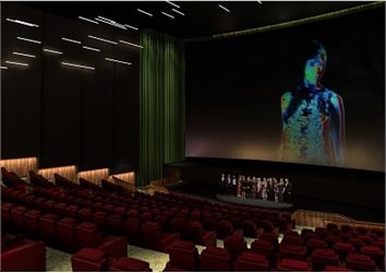 Large cinema auditorium.
