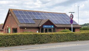 Solar panels on Littlemoor library