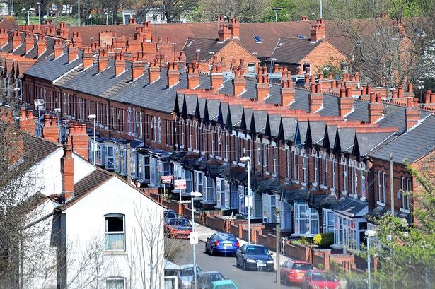 A row of houses in Birmingham. The Council have launched a licensing scheme for private sector houses in 25 wards