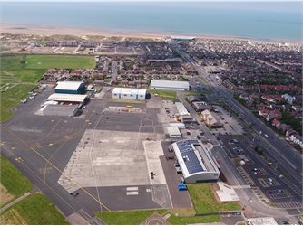 Aerial view of airport