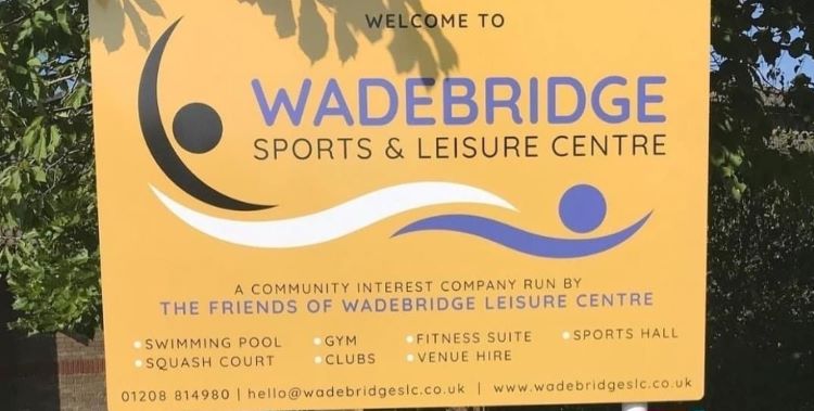New Wadebridge Leisure Centre sign