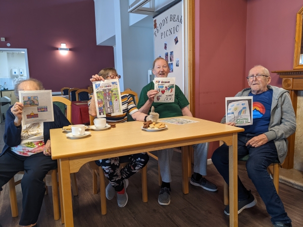 Residents at Copthorne Lodge care home choosing their winners