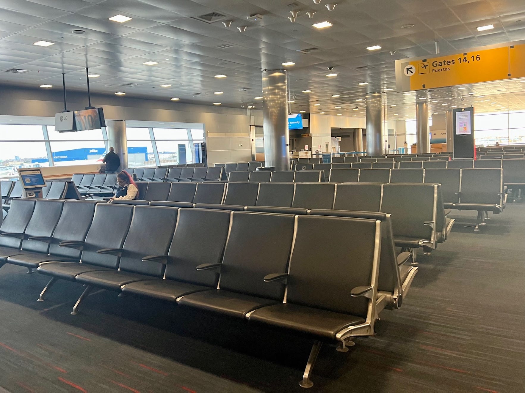 The new gate space at Terminal 8 JFK.