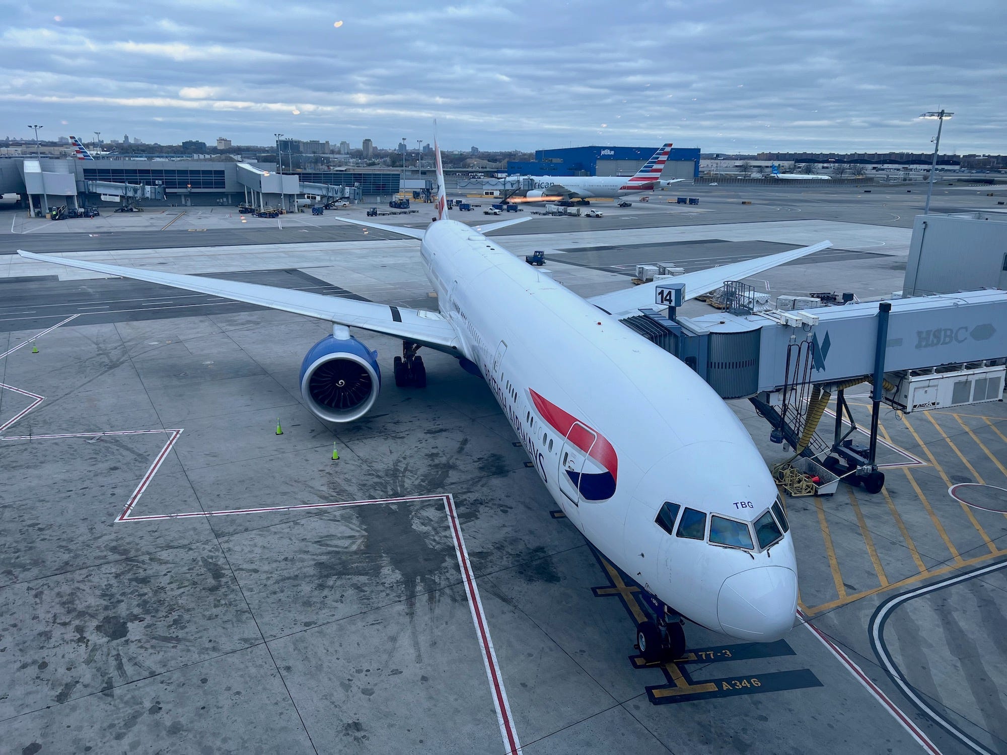 British Airways and American Airlines aircraft at JFK.