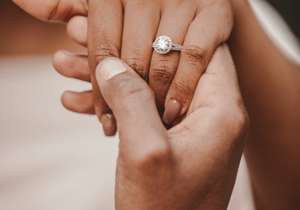 couple holding hands