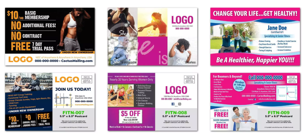 The power of fitness postcards