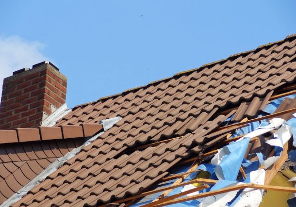 storm damage roof