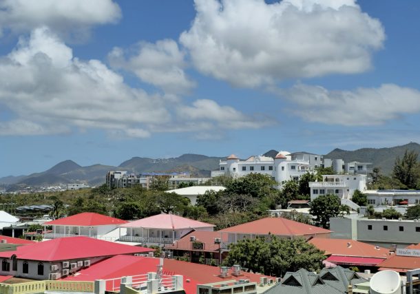 a view of a city with a lot of houses