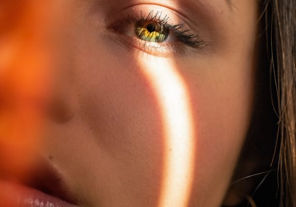 portrait of woman face