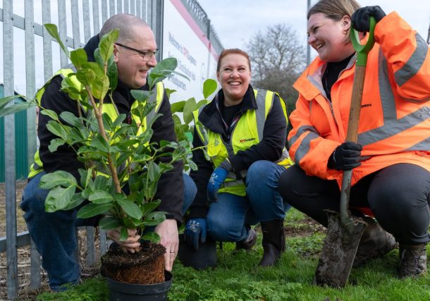 Biodiversity Drive: XPO Plants Trees and Wildflowers at Crick HQ