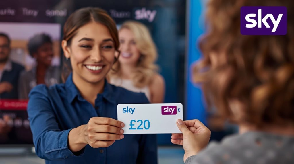 Sky sends £20 gifts to customers affected by TV outage: Customer checking mobile app for account credit after service disruption