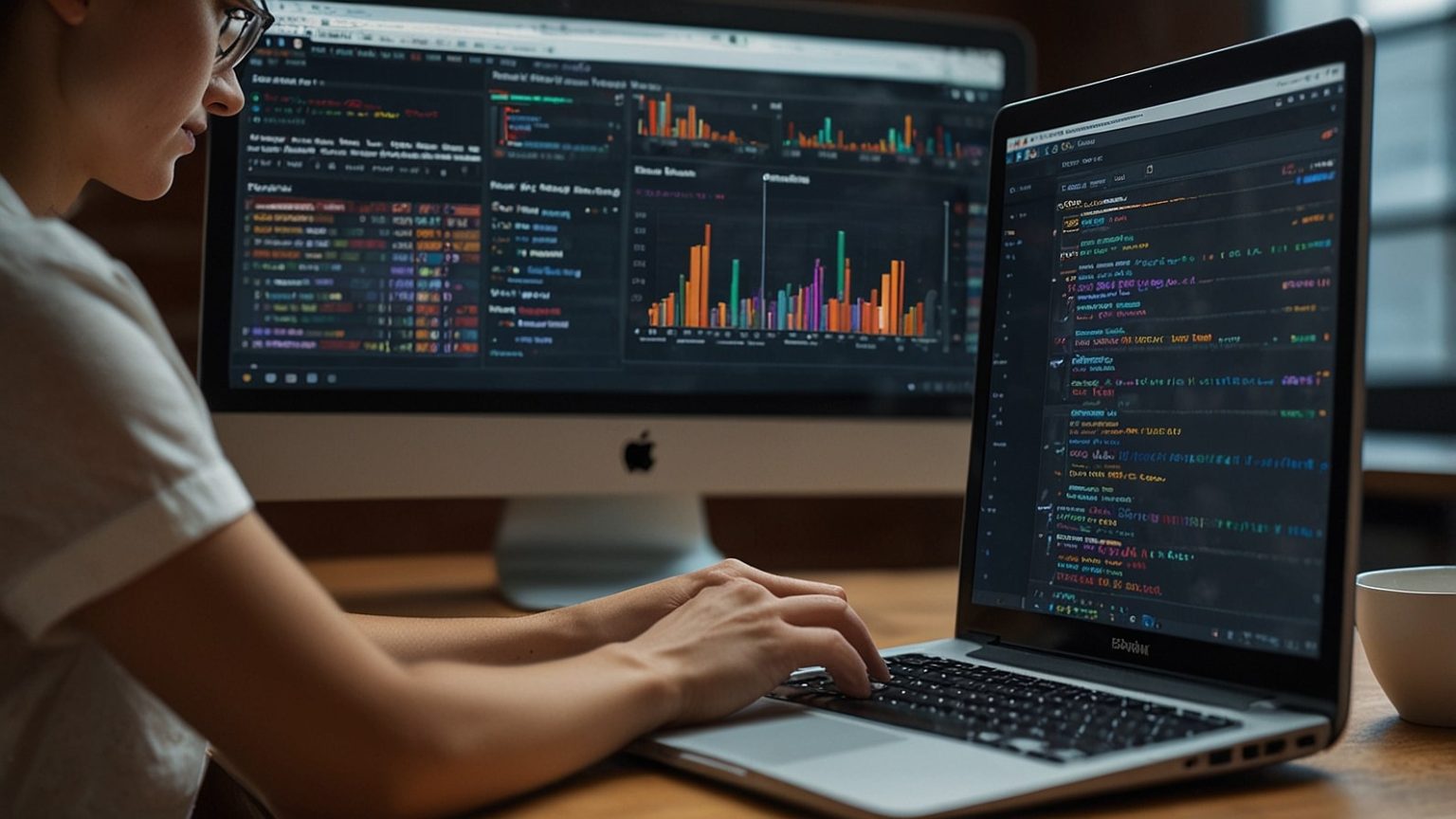 A researcher at a desk uses the Web of Knowledge database on a laptop to search for scholarly articles in 2025.