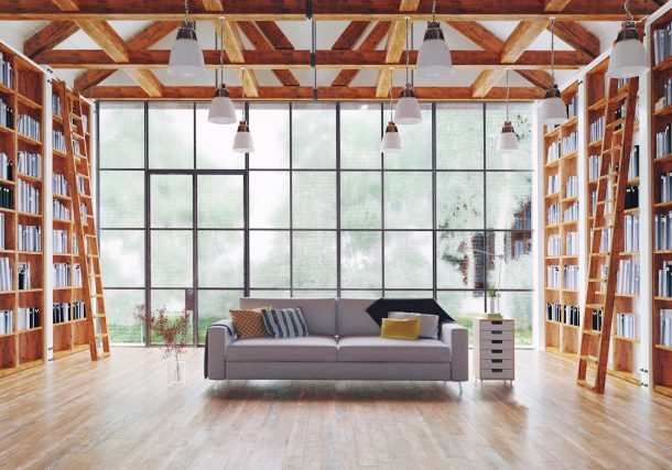 wooden bookcase