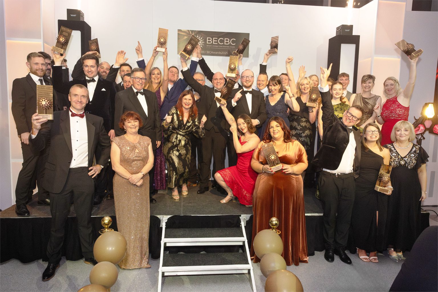Guests celebrate award winners at the BECBC Awards 2025 during a chocolate-themed evening in Cumbria