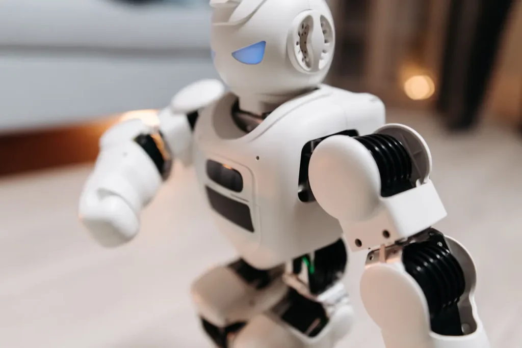 BYD humanoid robot showroom