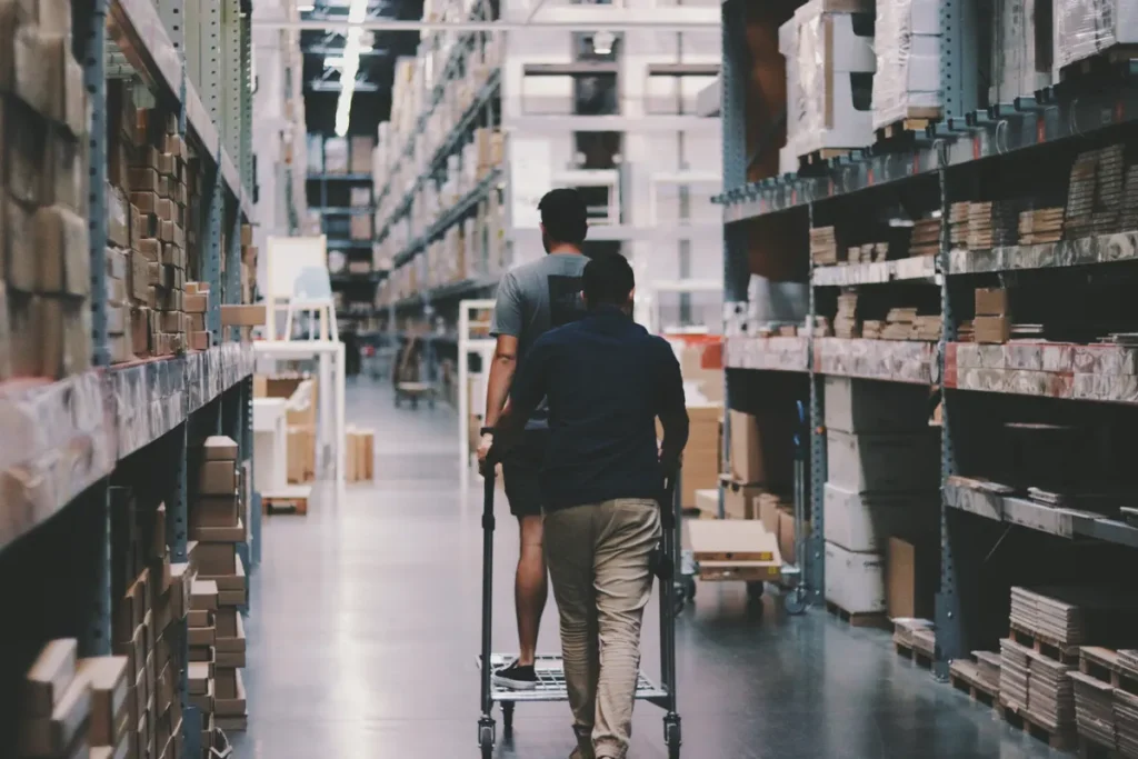 Costco employee shelf picks